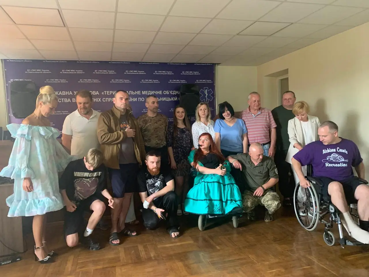 Зображення для новини До поранених військових завітала "Творча Сотня. Рух до Перемоги" з концертною програмою