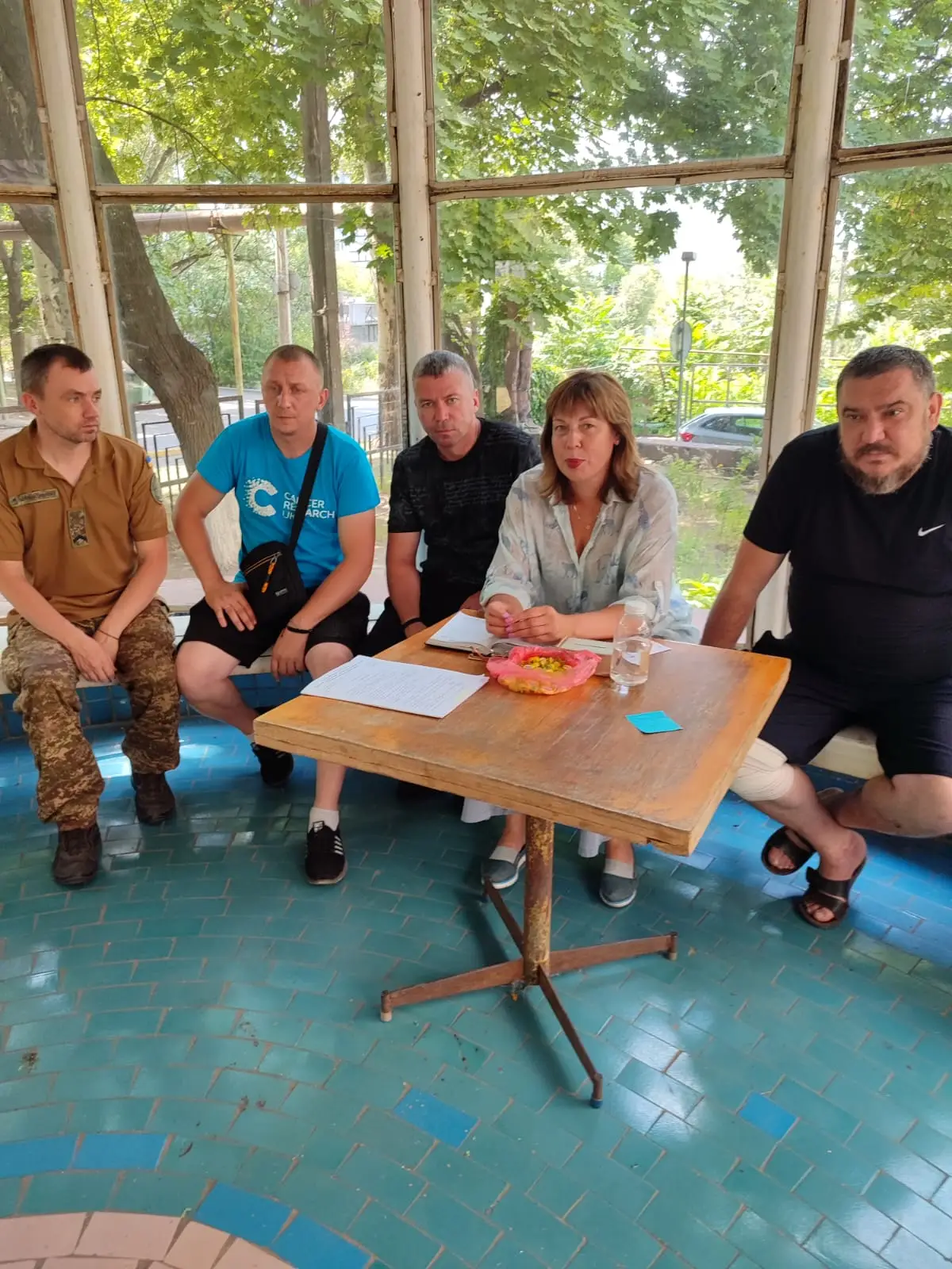 Зображення для новини Відвідування захисників,офіцером відділення психологічного забезпечення