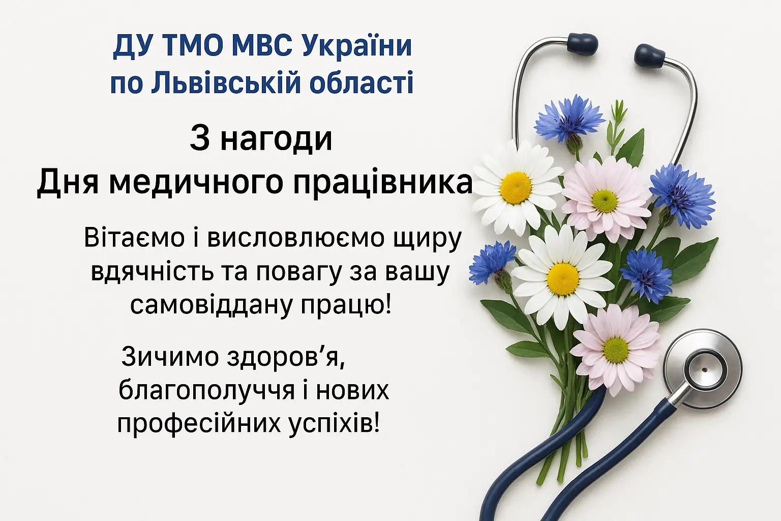 Зображення для новини Вітаємо із Днем медичного працівника!