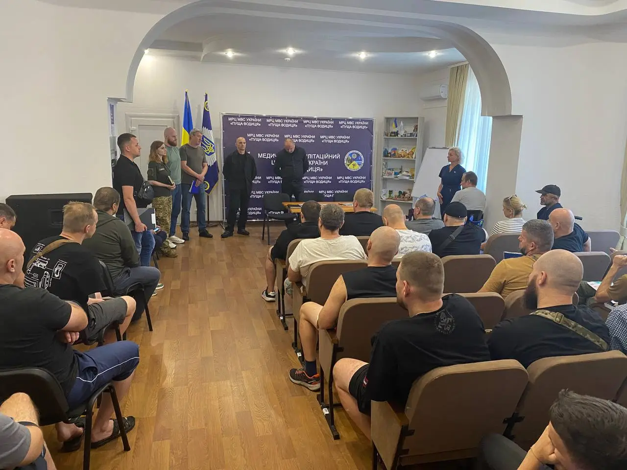 Зображення для новини У Медичному реабілітаційному центрі «Пуща-Водиця» МВС України відбулася робоча зустріч із захисниками