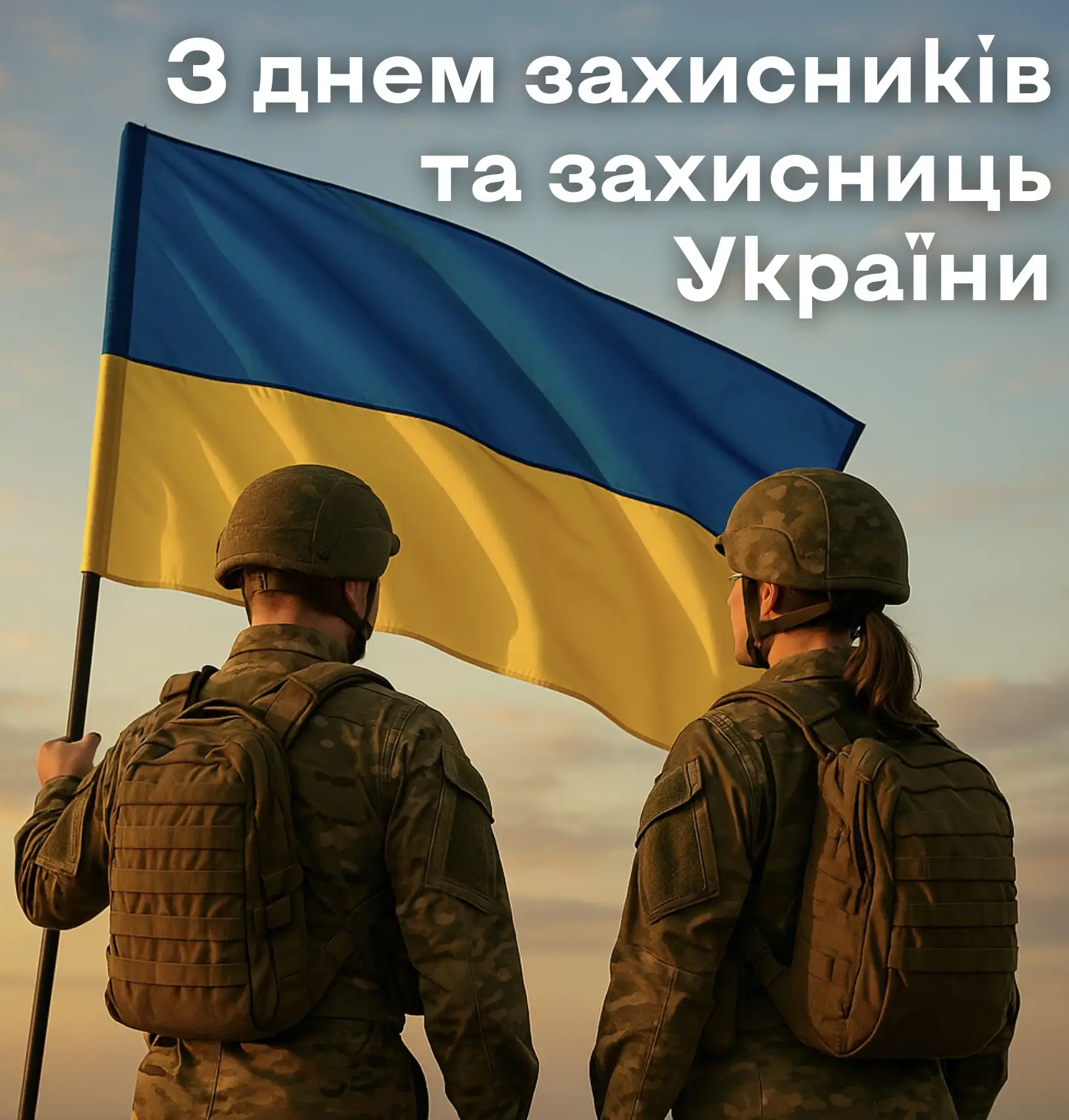 Зображення для новини Привітання начальника установи з Днем захиснків та захисниць України