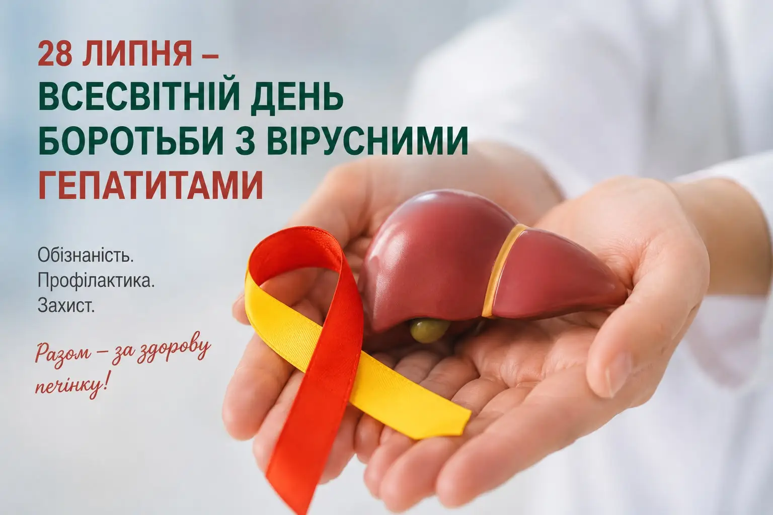 Зображення для новини Всесвітній день боротьби з вірусними гепатитами: профілактика, своєчасне тестування та лікування рятують життя