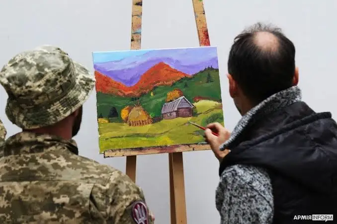Зображення для новини На заняття із арт-терапії завітали друзі