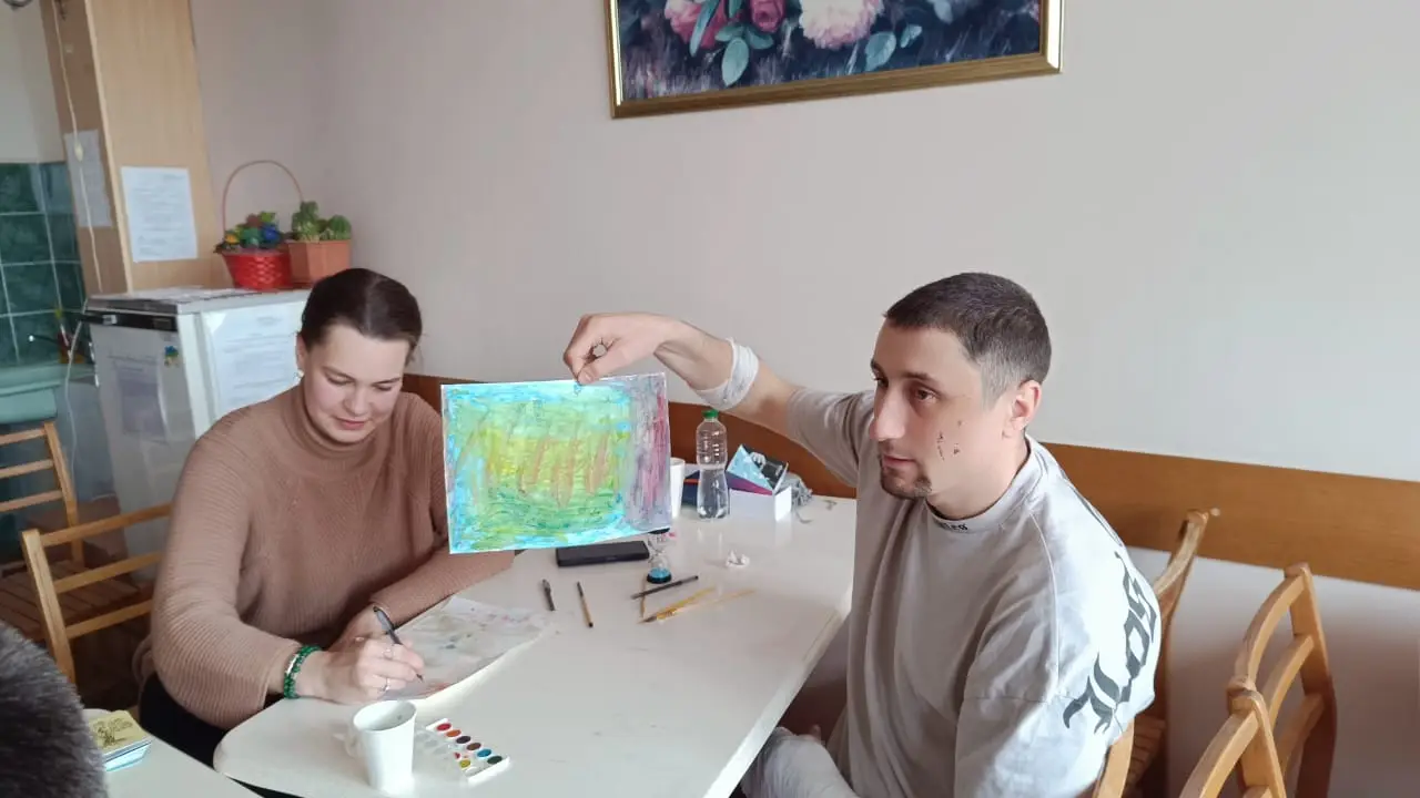 Зображення для новини Надзвичайно тепла арт-терапевтична зустріч психолога з нашими бійцями.