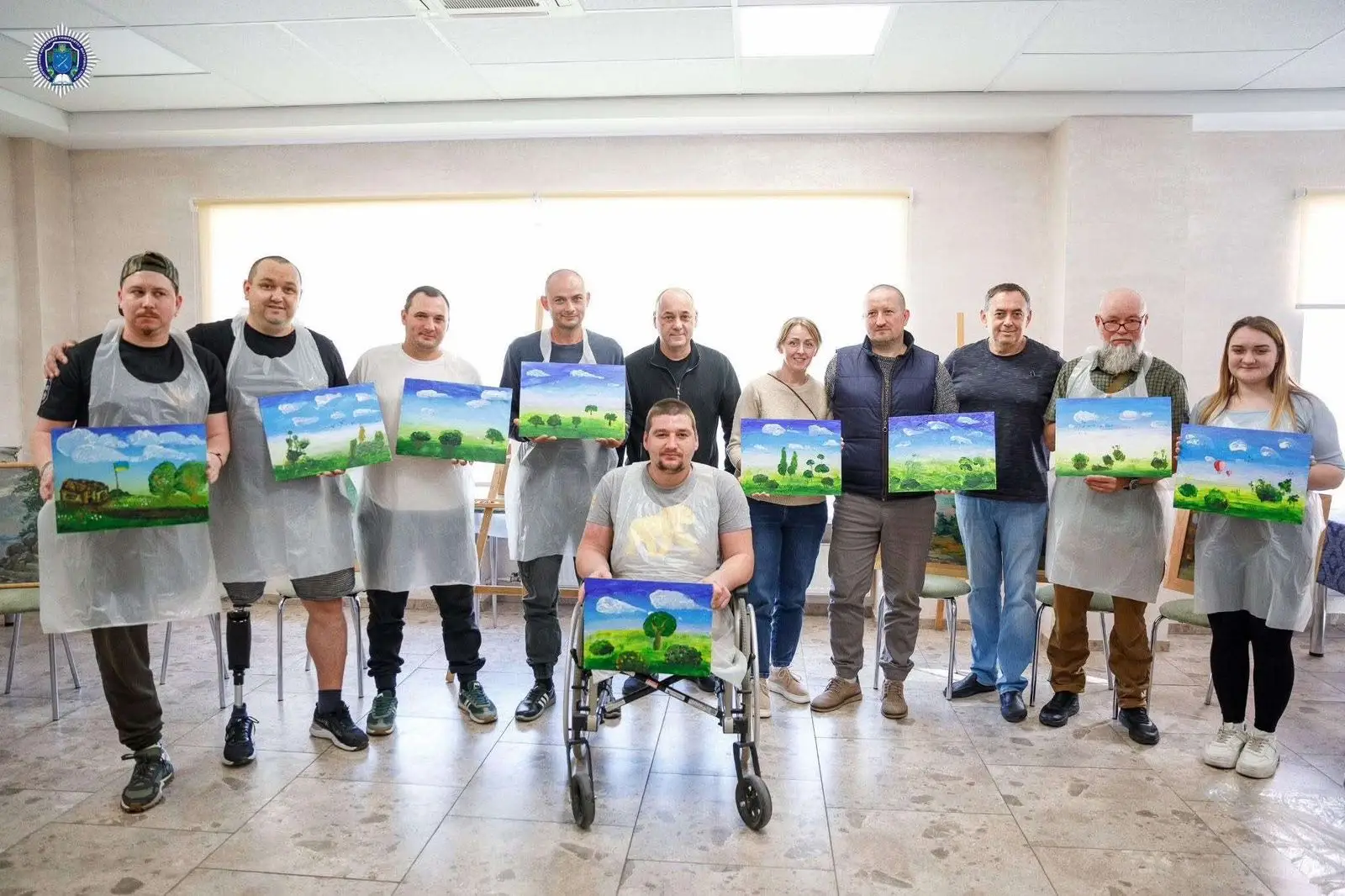 Зображення для новини Майстер-клас для військових ветеранів та військових які лікуються в ДУ «Східне ТМО МВС України»